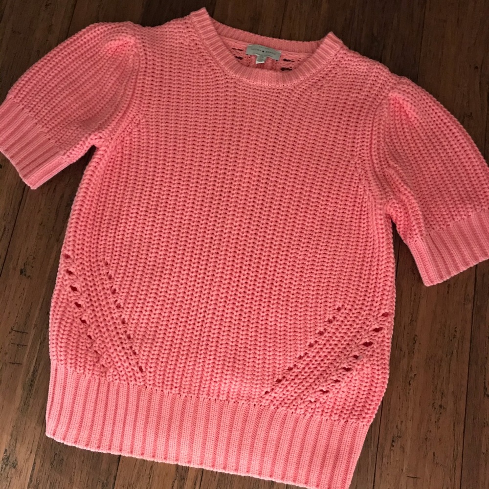 NWOT Lucky Brand short sleeve sweater